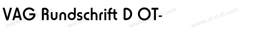 VAG Rundschrift D OT字体转换